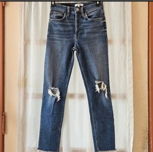 📌RE / DONE 90S HIGH RISE ANKLE CROP JEANS WOMEN'S SIZE 25